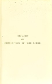 Cover of: Manual of diseases and deformities of the spine