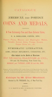 Cover of: Catalogue of American and foreign coins and medals ...