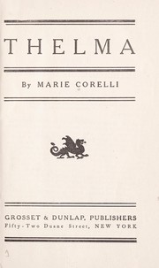 Cover of: Thelma by Marie Corelli