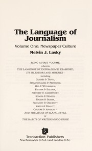 Cover of: The language of journalism