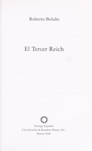 Cover of: El Tercer Reich by Roberto Bolaño