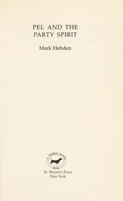 Cover of: Pel and the party spirit by Mark Hebden