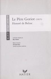 Cover of: Le pe  re Goriot by Honoré de Balzac