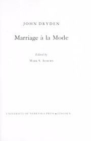 Cover of: Marriage à la mode