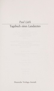 Cover of: Tagebuch eines Landarztes
