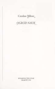 Cover of: Ogród nauk