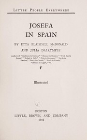 Cover of: Josefa in Spain | Etta Blaisdell McDonald