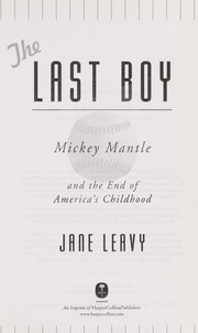 Cover of: The last boy