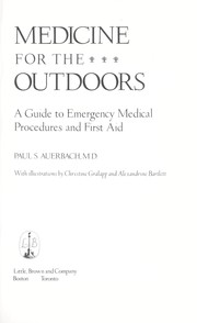 Cover of: Medicine for the outdoors by Paul S. Auerbach