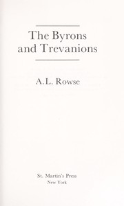 Cover of: The Byrons and Trevanions