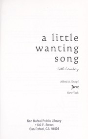 Cover of: A little wanting song
