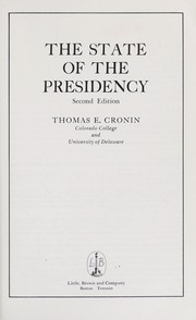 Cover of: The state of the Presidency