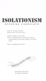 Isolationism : opposing viewpoints