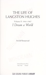 Cover of: Life of Langston Hughes. by Arnold Rampersad, Arnold Rampersad