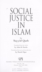 Cover of: Social justice in Islam by Sayyid Quṭb