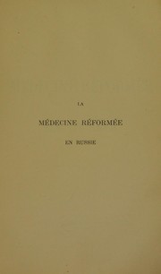 La m©♭decine r©♭form©♭e en Russie by Henri Krohn