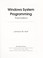 Cover of: Windows system programming