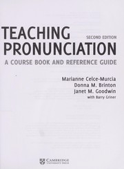 Cover of: Teaching pronunciation: a course book and reference guide