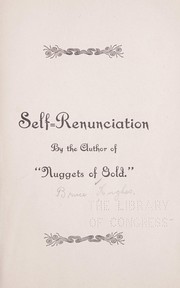 Cover of: Self-renunciation