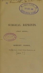 Cover of: Surgical reprints