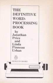 Cover of: The definitive word-processing book