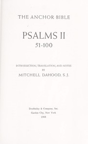 Cover of: Psalms.