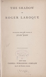 Cover of: The shadow of Roger Laroque