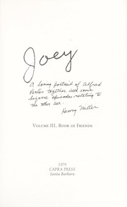 Cover of: Joey : a loving portrait of Alfred Perlès together with some bizarre episodes relating to the opposite sex by 