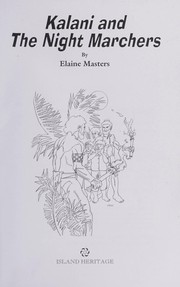 Cover of: Kalani and the Night Marchers by Elaine Masters