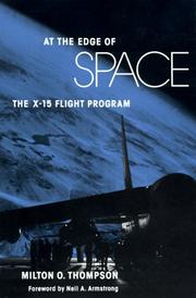 Cover of: At the edge of space by Milton O. Thompson
