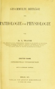 Cover of: Gesammelte Beitr©Þge zur Pathologie und Physiologie