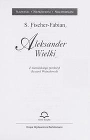 Cover of: Aleksander Wielki