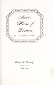 Cover of: Anne's house of dreams by Lucy Maud Montgomery