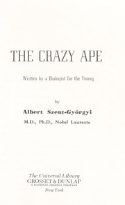 Cover of: The crazy ape
