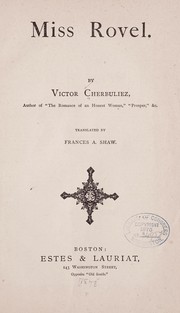 Cover of: Miss Rovel by Victor Cherbuliez