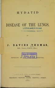 Cover of: Hydatid disease of the lungs