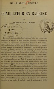 Des sondes ©  demeure et du conducteur en baleine by Alphonse Auguste Amussat