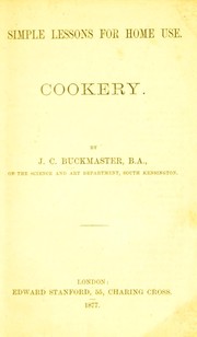 Cover of: Cookery