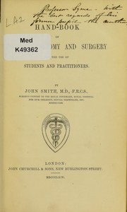 Cover of: Handbook of dental anatomy and surgery: for the use of students and pratitioners