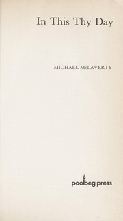 In this thy day by Michael McLaverty