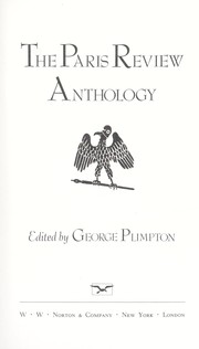 Cover of: The Paris review anthology by edited by George Plimpton.