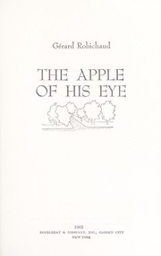 Cover of: The apple of his eye.