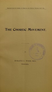 Cover of: The choreic movement