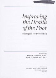 Cover of: Improving the health of the poor: strategies for prevention