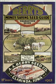 Cover of: Berry's money saving seed guide: guaranteed seeds : 28th season, 1923