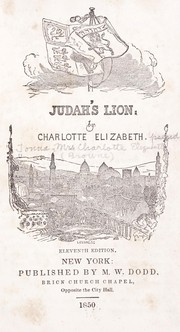 Cover of: Judah's lion