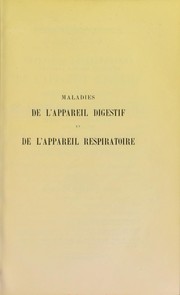 Cover of: Maladies de l'appareil