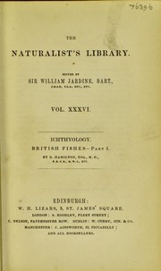 Cover of: [The natural history of British fishes]