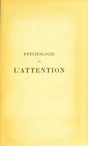 Cover of: Psychologie de l'attention