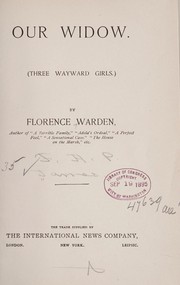 Cover of: Our widow by Florence Warden